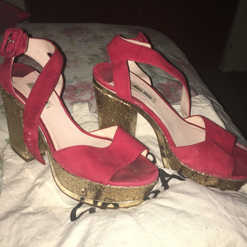 Miu Miu Platform Heels, 100% Authentic